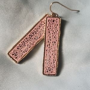Pink and Gold Earrings